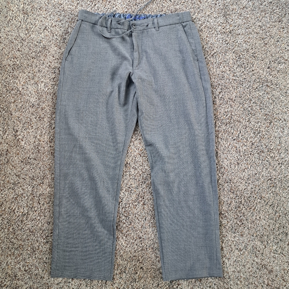 ROBERT GRAHAM MENS Gray Mens Pants Size 34 Athleisure